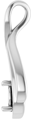 Pakabukas „Solitaire“ 585 Baltojo Aukso Round 6.5mm (3)