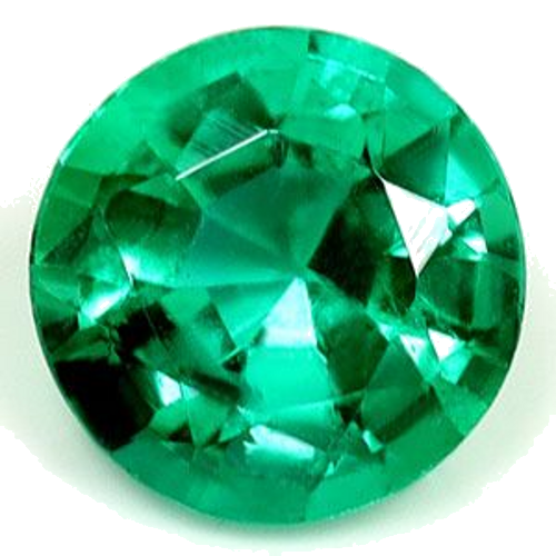 0.48 carat GREEN Round Smaragdas (1)