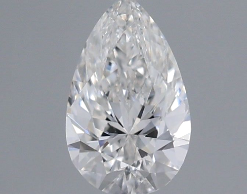 0.32 carat F-VVS2 Natūralus Pear Deimantas (1)