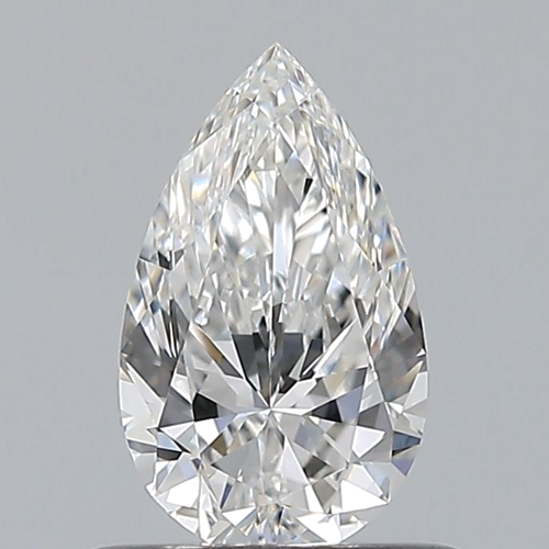 0.58 carat F-VVS2 Natūralus Pear Deimantas (1)