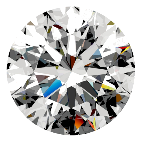 0.34 carat F-SI2 Excellent cut Natūralus Round Deimantas (1)