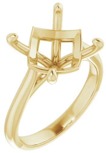 Sužadėtuvių Žiedas „Solitaire“ 18k yellow gold Round 12mm (1)