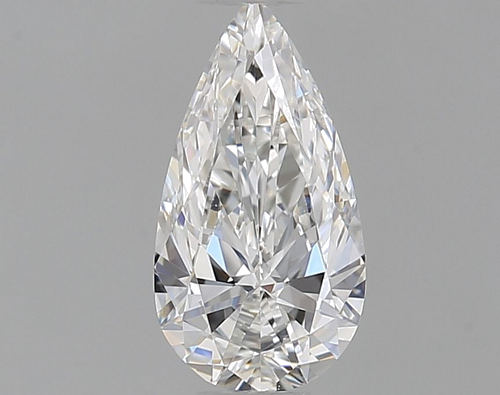 0.36 carat F-VVS1 Natūralus Pear Deimantas (1)