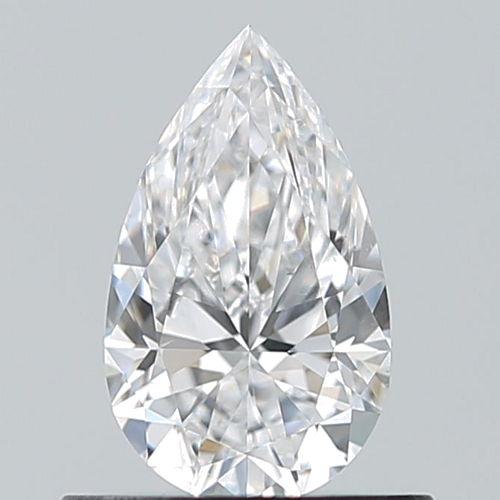 0.6 carat D-VS2 Natūralus Pear Deimantas (1)