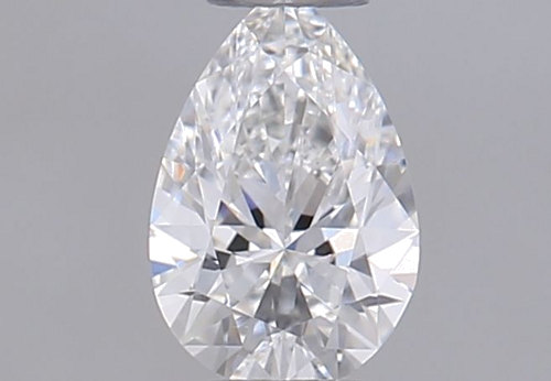 0.25 carat F-VVS1 Natūralus Pear Deimantas (1)