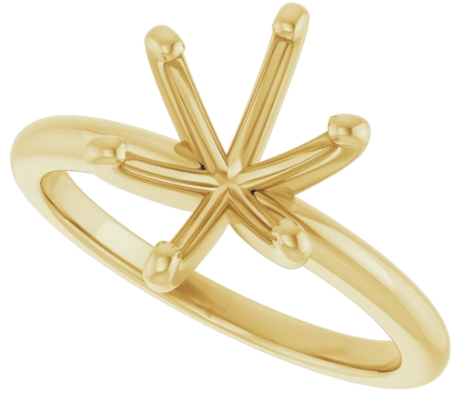 Sužadėtuvių Žiedas „Solitaire“ 585 Geltonojo Aukso Oval 10mm x 8mm (5)