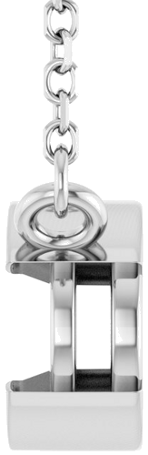 Pakabukas „Half-Bezel Solitaire“ 14k white gold Oval 8mm x 6mm (3)