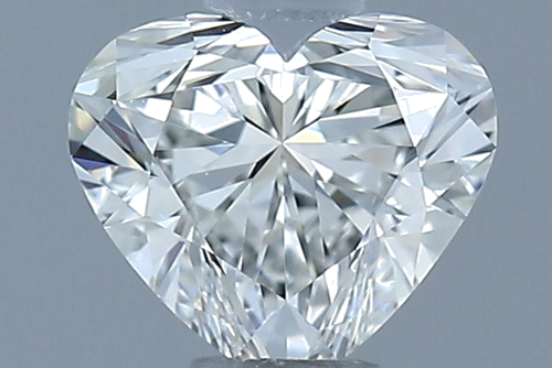 0.52 carat H-VVS1 Natūralus Heart Deimantas (1)