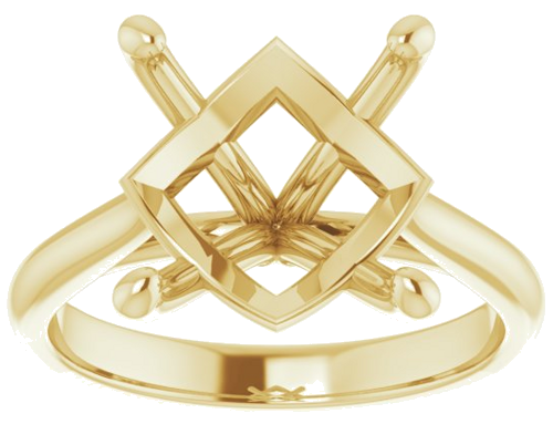 Sužadėtuvių Žiedas „Solitaire“ 18k yellow gold Round 12mm (3)