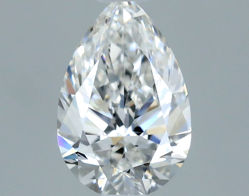 0.5 carat E-VS1 Natūralus Pear Deimantas (1)
