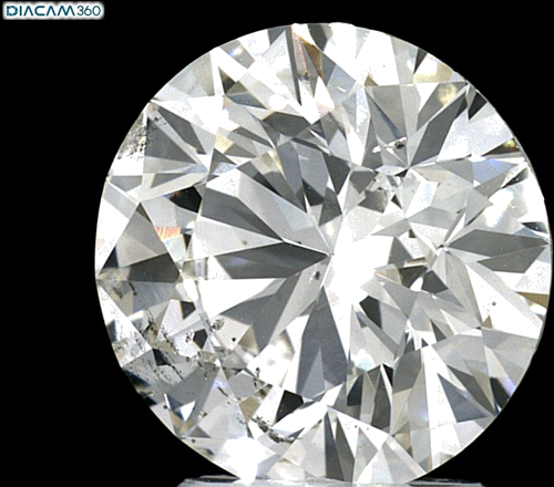 3.29 carat K-SI2 Excellent cut Natūralus Round Deimantas (1)