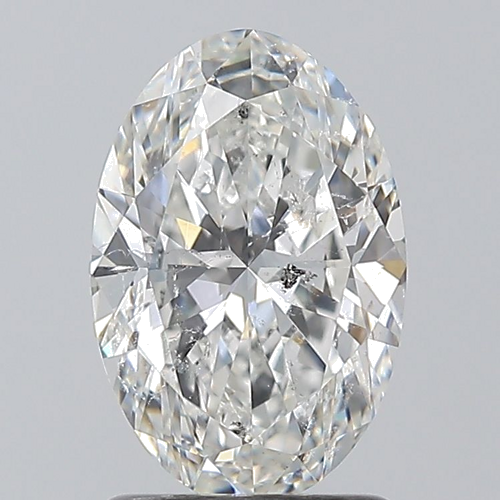 1.5 carat G-SI2 Natūralus Oval Deimantas (1)