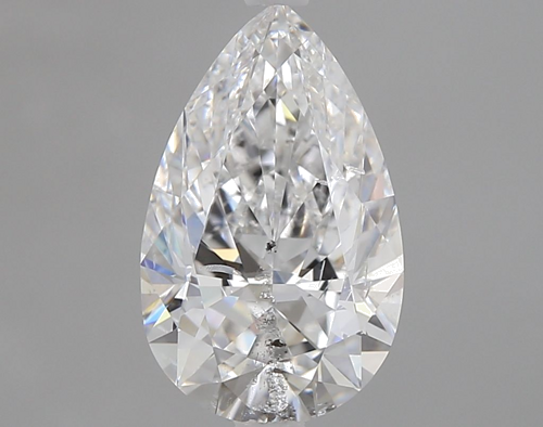 1.7 carat E-SI2 Natūralus Pear Deimantas (1)