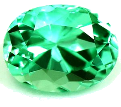 0.35 carat GREEN Oval Smaragdas (1)