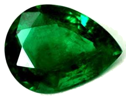1.2 carat GREEN Pear Smaragdas (1)