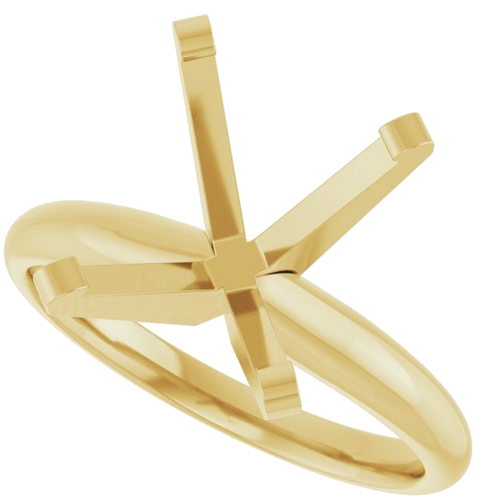 Sužadėtuvių Žiedas „Solitaire“ 14k yellow gold Oval 12mm x 10mm (5)