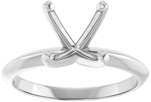 Sužadėtuvių Žiedas „Light Solitaire“ 950 Platinos Round 8.6mm x 9.1mm (3)