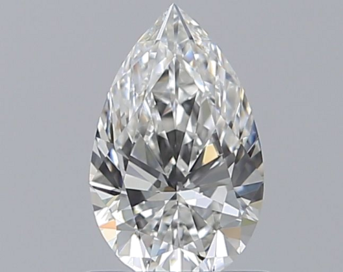 0.72 carat F-IF Natūralus Pear Deimantas (1)