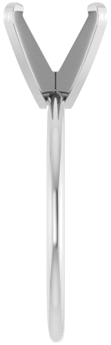 Sužadėtuvių Žiedas „Solitaire“ 14k white gold Round 9mm (4)