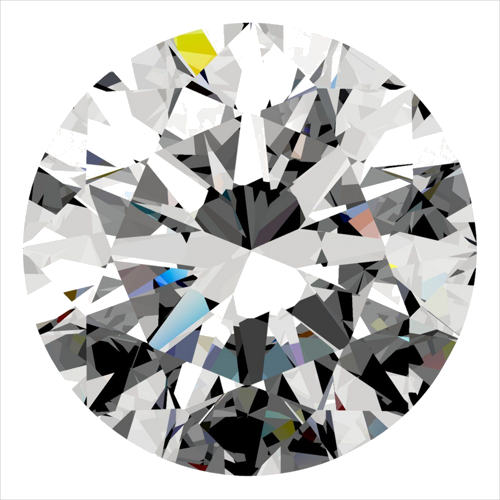 0.34 carat F-VVS2 Excellent cut Natūralus Round Deimantas (1)