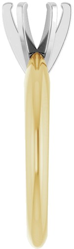 Sužadėtuvių Žiedas „Solitaire“ 14k yellow/white gold Round 5.8mm (4)