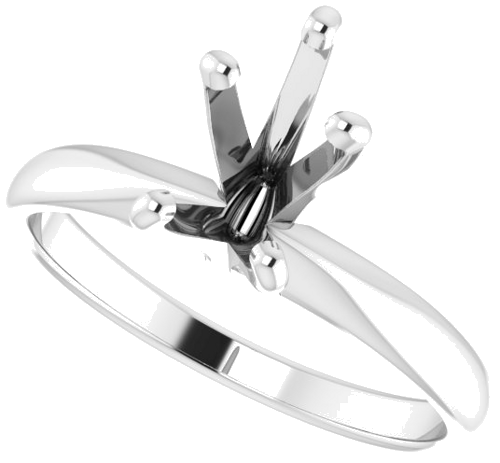 Sužadėtuvių Žiedas „Solitaire“ 585 Baltojo Aukso Pear Shape 8.5mm x 5.5mm (5)