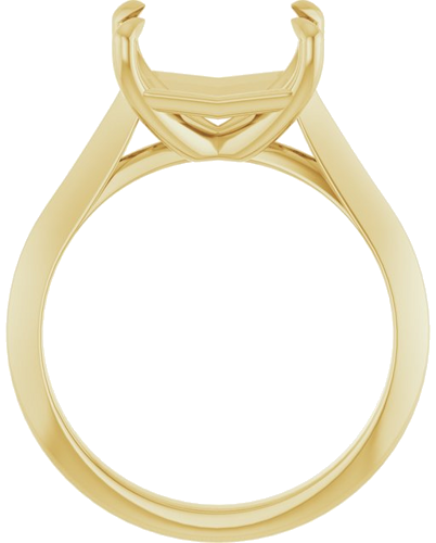 Sužadėtuvių Žiedas „Claw-Prong Solitaire“ 14k yellow gold Emerald 10mm x 8mm (2)