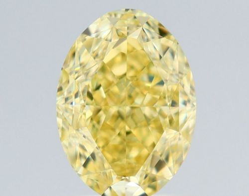 1.16 carat Fancy Intense Yellow-VVS2 Natūralus Oval Deimantas (1)