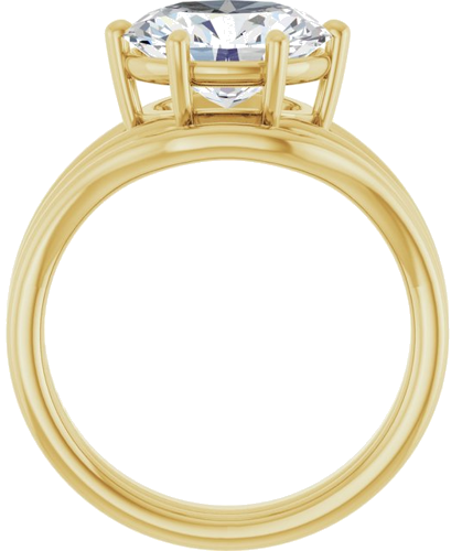 Sužadėtuvių Žiedas „Solitaire“ 14k yellow gold Oval 10mm x 8mm (7)