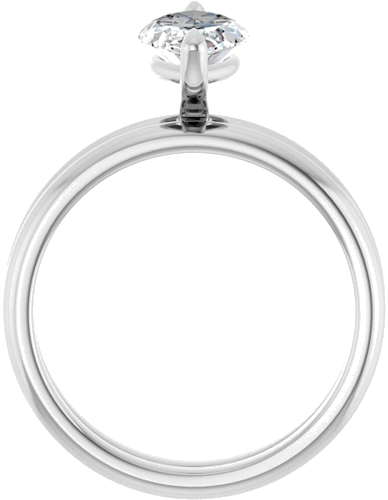 Sužadėtuvių Žiedas „Solitaire“ 14k white gold Marquise 12mm x 6mm (7)