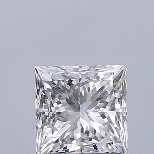 0.72 carat E-VVS1 Natūralus Princess Deimantas (1)