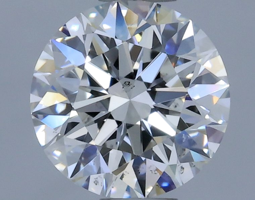 0.52 carat F-SI1 Excellent cut Natūralus Round Deimantas (1)