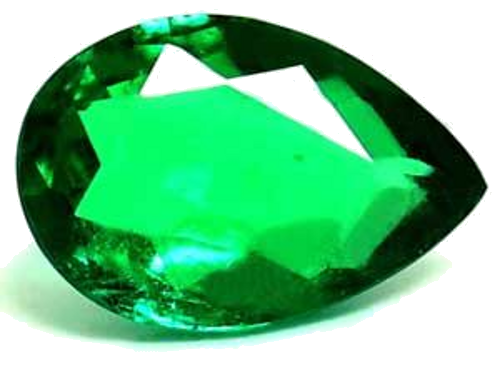 0.52 carat GREEN Pear Smaragdas (1)