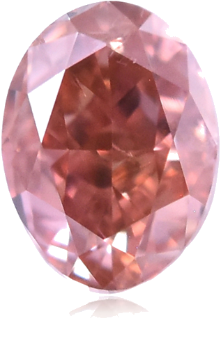0.24 carat Fancy Deep Orangey Pink-SI2 Natūralus Oval Deimantas (1)
