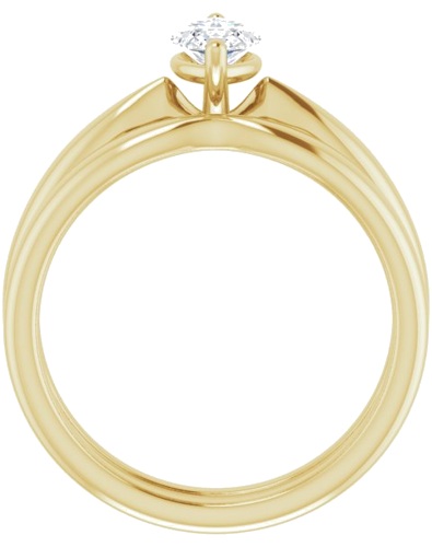14K Yellow  9x4.5 mm Marquise Solitaire Engagement Ring Mounting (7)