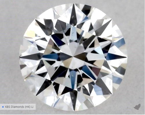 0.3 carat E-SI1 Excellent cut Natūralus Round Deimantas (1)