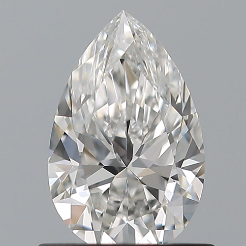 0.7 carat F-VVS1 Natūralus Pear Deimantas (1)