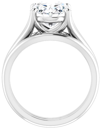 Sužadėtuvių Žiedas „Solitaire“ 950 Platinos Oval 11mm x 9mm (7)