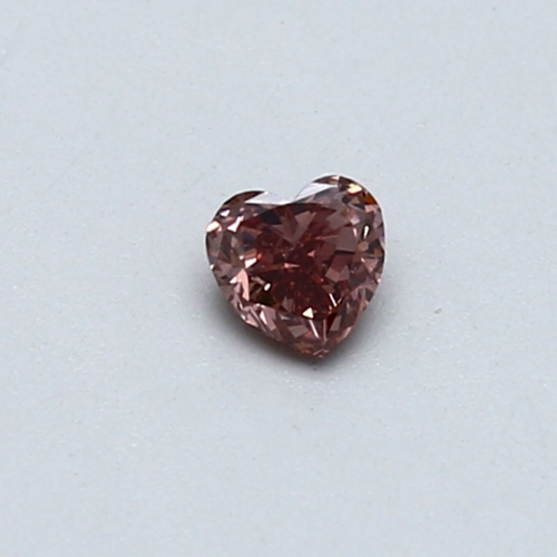 0.2 carat Fancy Deep Orangey Pink-VS1 Natūralus Heart Deimantas (1)