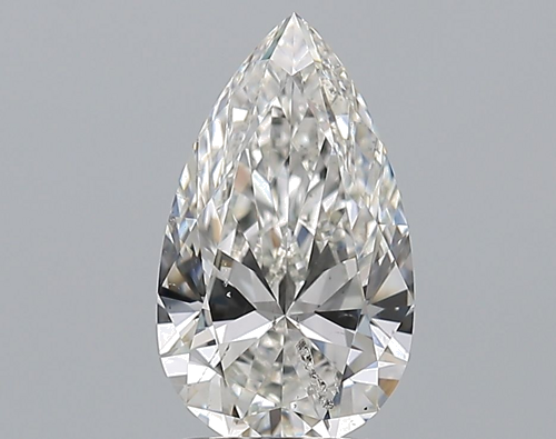 1.7 carat I-SI2 Natūralus Pear Deimantas (1)