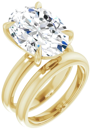 Sužadėtuvių Žiedas „Claw-Prong Solitaire“ 14k yellow gold Oval 15mm x 11mm (6)