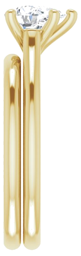 14K Yellow 7x5 mm Pear Solitaire Engagement Ring Mounting (9)