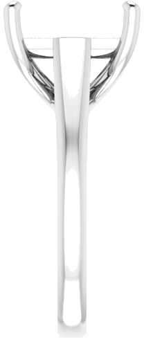 Sužadėtuvių Žiedas „Solitaire“ 585 Baltojo Aukso Square 10mm (4)