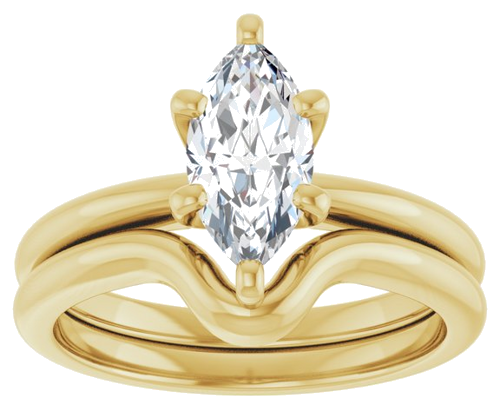 14K Yellow  10x5 mm Marquise Solitaire Engagement Ring Mounting (8)