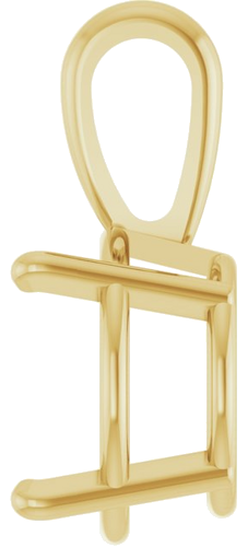 Pakabukas „Solitaire“ 10k yellow gold Round 10mm (3)