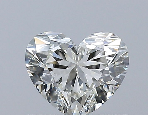 0.52 carat J-VVS2 Natūralus Heart Deimantas (1)
