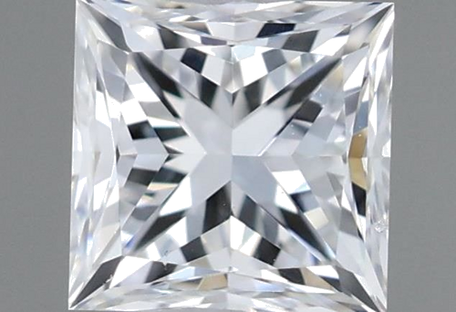 0.51 carat D-SI2 Natūralus Princess Deimantas (1)