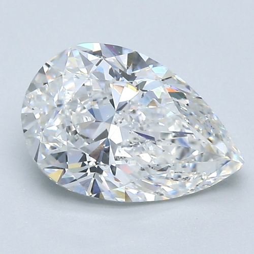 2.02 carat E-SI1 Natūralus Pear Deimantas (1)