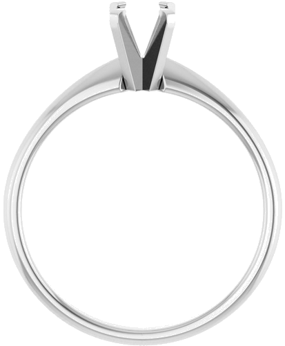 Sužadėtuvių Žiedas „Solitaire“ 585 Baltojo Aukso Oval 6.5mm x 4.5mm (2)