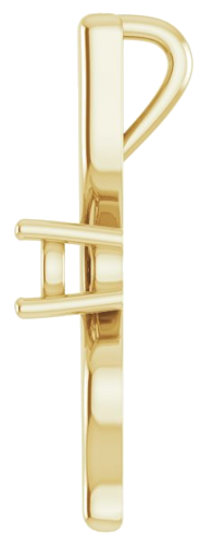 Pakabukas „Freeform Solitaire“ 14k yellow gold Round 3.8mm (3)
